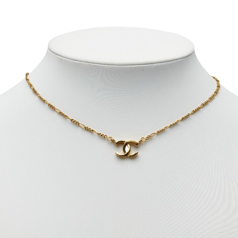 CHANEL Vintage Gold Logo Necklace - Picture 7 of 7